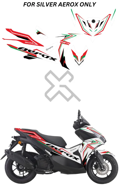 Drift Edition Full Body Sticker Compatible with Aerox 155 | Printed In Premium Gloss Vinyl With FPF(Fade Protection Film), Water Proof, Precut Sticker, Pack Of 1 Compatible with Both Side